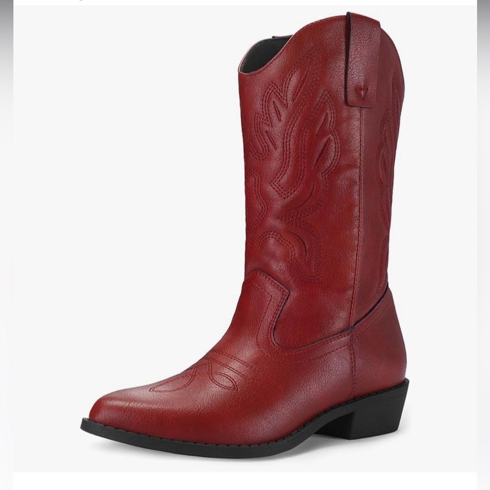 New in Box MySoft Cowgirl Boots Mid-Calf Red 8